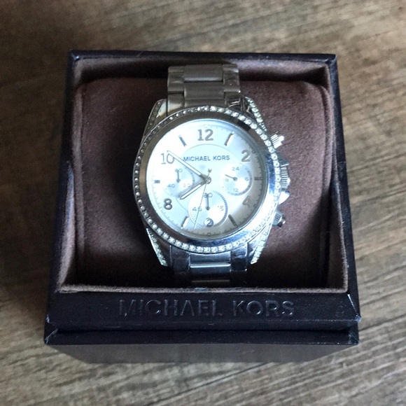 Michael Kira Ritz Studded Stainless Steel Watch - Picture 4 of 6